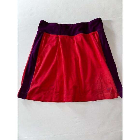 Nike Golf Dri Fit Size M Women’s M Orange and Purple Skort Stretchy - Picture 1 of 7